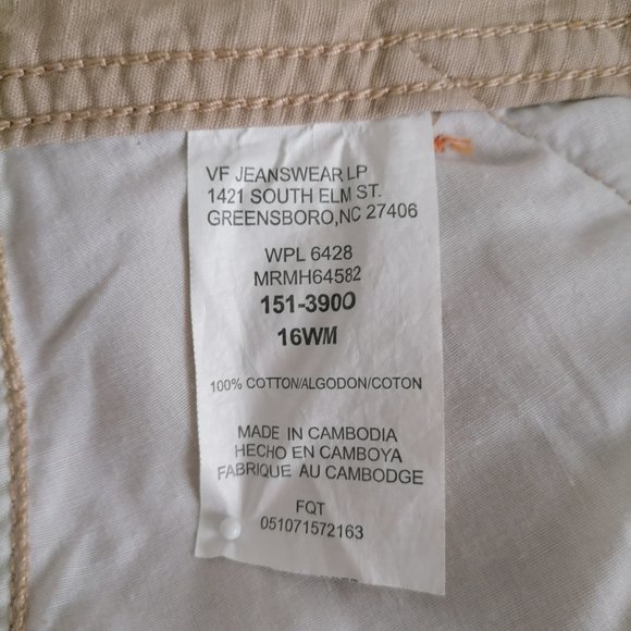 VF Jeanswear Women's Beige Capris Size 16WM - Picture 5 of 5